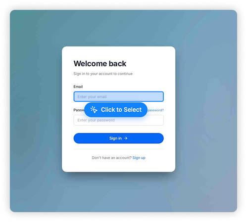 No-Code Visual Builder
