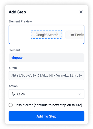 No-Code Visual Builder